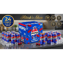 24 Pack Wild Cherry Cola Soda 12 Fl Oz Cans Refreshing Cherry Soft Drink Party & Family Value Pack