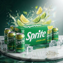 Sprite Lemon-Lime Caffeine Free Soda Pop Fridge Pack Cans, Crisp Lemon-Lime Flavored Carbonated Soft Drink, 12 fl oz Cans, 12 Pack
