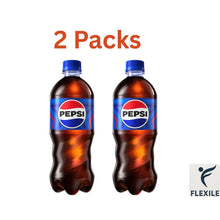 2 Pack Pepsi Pepsi Cola Soda Pop Bottle, 20 fl oz, Refreshing Carbonated Soft Drink, Convenient Single Serve Beverage for Home, Office & On-the-Go Enjoyment