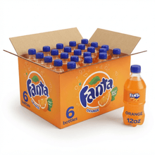 Fanta Orange Soda Pop Bottles, 12 x 6 fl oz, Total 6 bottles