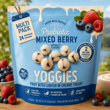 Bite-Sized Creamy Yogurt Covered Fruit-Flavored Snack Packs, Convenient On-the-Go Treats for Lunch Boxes, Office Breaks, Road Trips, and Everyday Snacking, 0.7 oz., 24 Pack