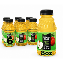 Apple Juice Beverage Bottles, Refreshing Fruit Drink, Ready to Drink, 8 fl oz, 6 Count Pack