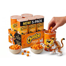 Cheddar Flavored Mini Cheese Snacks, Single Serve Canisters, 1.5 oz Each, Pack of 5, Ready-to-Eat Crunchy Snack for Home, School & On-the-Go