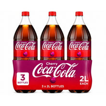 [3 PACKS] Coca-Cola Cherry Soda Pop Bottle, 2 Liters