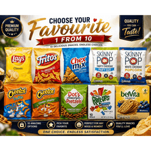 Choose Your Favorite Snack – 1 Variety from 10 Delicious Options, Assorted Snack & Treat Selection, Perfect for Home, Parties & Everyday Enjoyment