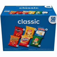 Frito Lay Classic Mix Variety Pack Chips 49 Count Assorted Snack Bags Includes Favorite Potato Chips & Crunchy Snacks Individually Packed Variety Snacks for Lunchboxes Office School Travel Parties Family Gatherings Convenient Grab