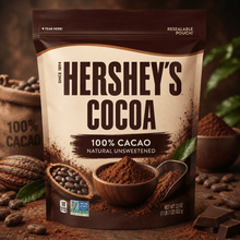 HERSHEY'S Cocoa 100% Cacao Natural Unsweetened, 23 oz. – Rich Chocolate Flavor for Baking, Desserts, Beverages & Everyday Recipes