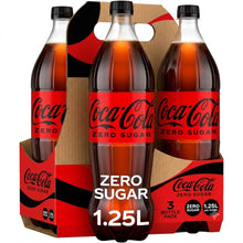 Coca-Cola Zero Sugar Soda Pop Bottle, 1.25 Liters, 3 Bottle