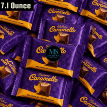 CADBURY CARAMELLO Mini Chocolate Candy Bars, Milk Chocolate Covered Caramel Filled Candy, Miniature Sweet Treats, Chocolate Snacks, Sharing Size Candy Pack, Party Snacks, Office Snacks, Travel Treats, Gift Candy Bag, 7.1 Ounce