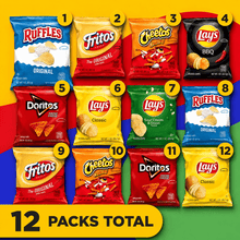 Assorted Potato Chip Snack Pack, 12 Count – Individually Wrapped Crispy Snack Bags for Lunchboxes, Travel, Parties & Everyday Snacking