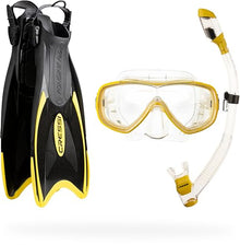 Cressi Palau Adult Snorkel Set with Mask, Fins and Dry Snorkel — Complimentary Gift with $202+ Orders; If the Gift Is Out of Stock or Its Price Rises, Order Cancelled with Full Refund Before Shipment