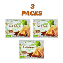 Great Value Fruit & Grain Cereal Bars Apple, Cinnamon, 10.4 oz, 8 Count per box total 24 count