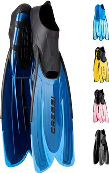 Cressi Agua Adult Snorkeling Fins Full Foot Pocket — Complimentary Gift with $90+ Orders; If the Gift Is Out of Stock or Its Price Rises, Order Cancelled with Full Refund Before Shipment