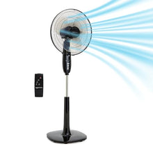 Amazon Basics 16" Pedestal Fan with Remote, Black — Complimentary Gift with $116+ Orders; If the Gift Is Out of Stock or Its Price Rises, Order Cancelled with Full Refund Before Shipment