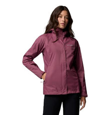 Columbia Women's Arcadia II Waterproof Rain Jacket, Antique Mauve — Complimentary Gift with $160+ Orders; If the Gift Is Out of Stock or Its Price Rises, Order Cancelled with Full Refund Before Shipment