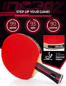 Professional Ping Pong Paddle with ITTF Rubber and Carrying Case — Complimentary Gift with $121+ Orders; If the Gift Is Out of Stock or Its Price Rises, Order Cancelled with Full Refund Before Shipment