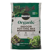 Miracle-Gro Organic Indoor Potting Mix, 16 qt. — Complimentary Gift with $30+ Orders; If the Gift Is Out of Stock or Its Price Rises, Order Cancelled with Full Refund Before Shipment
