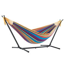 Vivere Double Cotton Hammock with Stand — Complimentary Gift with $214+ Orders; If the Gift Is Out of Stock or Its Price Rises, Order Cancelled with Full Refund Before Shipment