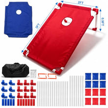 Portable Cornhole Set – PVC Framed Outdoor Game with 2 Boards, 12 Bean Bags &... — Complimentary Gift with $41+ Orders; If the Gift Is Out of Stock or Its Price Rises, Order Cancelled with Full Refund Before Shipment