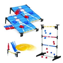 EastPoint 3-in-1 Tailgate Cornhole, Ladderball, Bottle Smash Combo Game - Blu... — Complimentary Gift with $126+ Orders; If the Gift Is Out of Stock or Its Price Rises, Order Cancelled with Full Refund Before Shipment