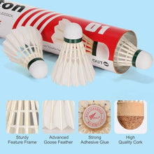 Goose Feather Badminton Shuttlecocks Birdies, 12 Pack Hight Speed Training Ba... — Complimentary Gift with $45+ Orders; If the Gift Is Out of Stock or Its Price Rises, Order Cancelled with Full Refund Before Shipment