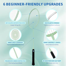 Senston Professional 90g Lightweight Badminton Set of 4 for Backyard Games — Complimentary Gift with $93+ Orders; If the Gift Is Out of Stock or Its Price Rises, Order Cancelled with Full Refund Before Shipment
