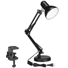 TORCHSTAR Metal Desk Lamp, Adjustable Swing Arm, E26, Black — Complimentary Gift with $64+ Orders; If the Gift Is Out of Stock or Its Price Rises, Order Cancelled with Full Refund Before Shipment