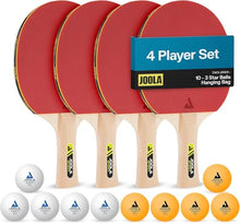 JOOLA Family Premium Ping Pong Paddles Set of 4 - Advanced Table Tennis Racke... — Complimentary Gift with $58+ Orders; If the Gift Is Out of Stock or Its Price Rises, Order Cancelled with Full Refund Before Shipment