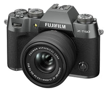 Fujifilm X-T50 Mirrorless Camera with 15-45mm Lens (Charcoal Silver) — Complimentary Gift with $2392+ Orders; If the Gift Is Out of Stock or Its Price Rises, Order Cancelled with Full Refund Before Shipment