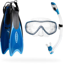 Cressi Palau Adult Snorkel Set with Mask, Fins and Dry Snorkel — Complimentary Gift with $202+ Orders; If the Gift Is Out of Stock or Its Price Rises, Order Cancelled with Full Refund Before Shipment