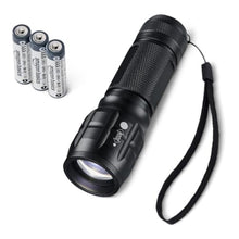 Amazon Basics Tactical LED Flashlight 140 Lumen 3 Modes Zoomable — Complimentary Gift with $47+ Orders; If the Gift Is Out of Stock or Its Price Rises, Order Cancelled with Full Refund Before Shipment