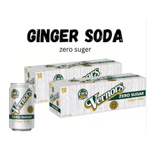 Vernors Classic Original Zero Sugar Ginger Ale Soda Soft Drink - 2 Cases (24 Cans)