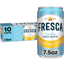 Fresca Citrus Soda Soft Drink Fridge Pack, 7.5 fl oz Mini Cans, 10 Pack