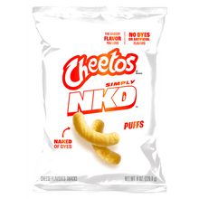 Cheese Flavored Puffed Corn Snacks, No Artificial Flavors, No Added Dyes, Light & Crispy Snack, 8 oz Bag