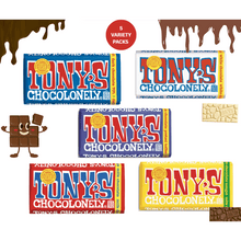 Assorted White, Milk & Dark Chocolate Bars, 6.35 oz Each – Honey Almond Nougat, Pretzel Toffee, 70% Dark, and 32% Milk Chocolate, 5 Variety Pack