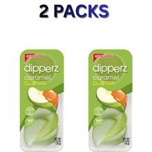Fresh Tart Apples with Caramel 2.75oz Pack of 2 | Ready Fruit Snack Cups | Sweet Snack Bundle