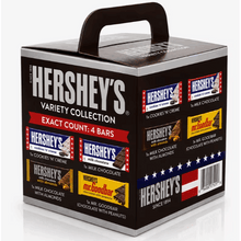 Hershey's Variety Collection Box - Cookies 'N' Creme, Milk Chocolate, Milk Chocolate with Almonds, and Mr. Goodbar (4 Count, Exact Count: 4 Bars), Assorted Chocolate Bar Pack