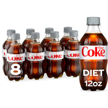 Diet Coke Soda Pop Bottles, 12 fl oz, 8 Pack