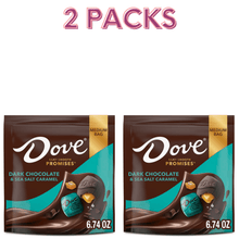 Sea Salt Caramel Dark Chocolate Candy – Smooth Sweet & Salty Chocolate Treat Double Pack 2 × 6.74 oz