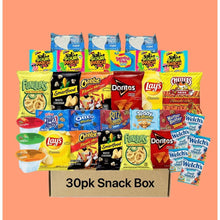 30pk gift box filled with snacks and treats