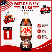 Diet Coke Caffeine Free Soda 2 Liter Bottle, Zero Sugar Carbonated Cola Soft Drink
