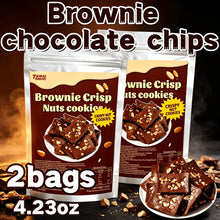 2 Bags/4.23 oz of Brownie Chocolate Crisps, a Delicious Snack Made with Crunchy Nuts, Perfect for Indulging While Binge-Watching. These Thin Are Great for Baking Desserts And Pairing with Coffee, Milk Tea