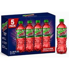 (5 Pack) Mountain Dew Soda Dragon Fruit 20 fl oz Bottle