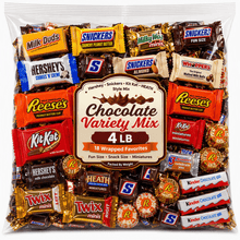 Assorted Chocolate Candy Mix, Individually Wrapped Fun Size Snack Size & Miniature Treats, 13-Item Variety With Caramel, Peanut Butter, Nougat, Wafer, Malted Crunch, Cookies & Creme And Milk Chocolate For Parties, Candy Bowls, Gifts & Movie Night