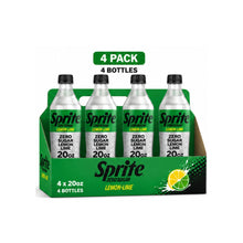 Sprite Zero Sugar Lemon-Lime Caffeine Free Soda Pop, 20 fl oz Bottle | Zero Sugar | Crisp Lemon-Lime Flavor | Refreshing Carbonated Soft Drink 4 packs