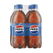 4 Pack Pepsi, Original Cola Soda Pop, 12 fl oz Bottles.