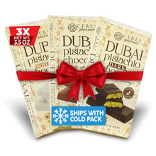 Viral Dubai Chocolate Mini 3-Pack: Pistachio Variety Bundle (3.5 oz)