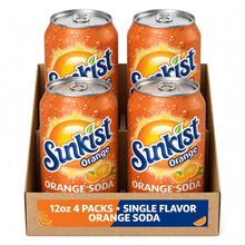 Sunkist Orange Soda Pop 4 Pack