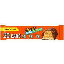 Reese's Fast Break Milk Chocolate Nougat Chocolate Candy Bars, Snack Size, .67 oz (20 Count)