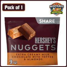 Hershey's Nuggets Milk Chocolate, Toffee and Almonds Mother's Day Candy, Share Pack, 9 oz